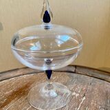 Decorative Sugar Bowl & Bonbonnière – Cristal d'Arques "Venice Sapphire"