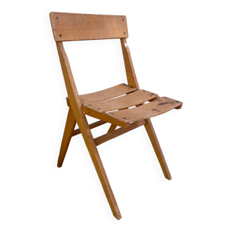 Scandinavian vintage wooden chair for children