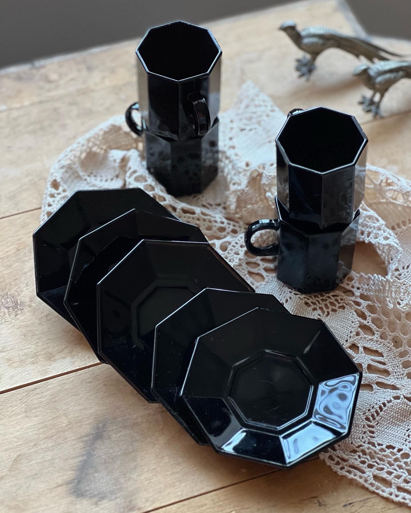 4 coffee cups Esso Arcoroc collection