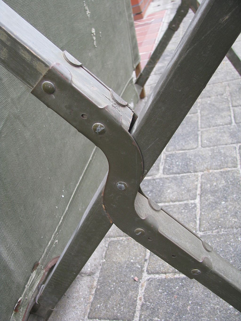 Us army military folding bed, 1950s