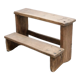 Workshop step, antique wooden stool