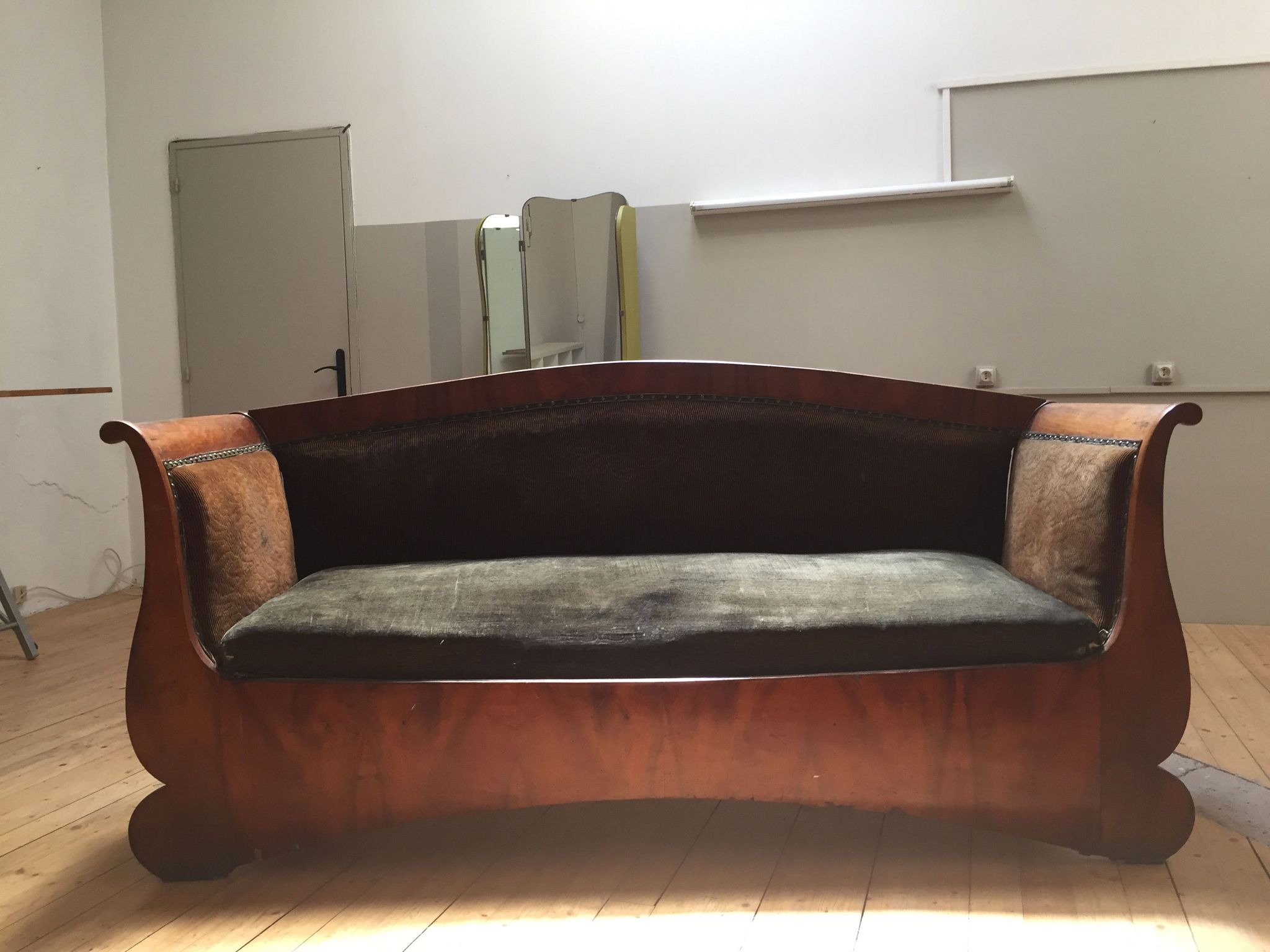 Old wooden sofa