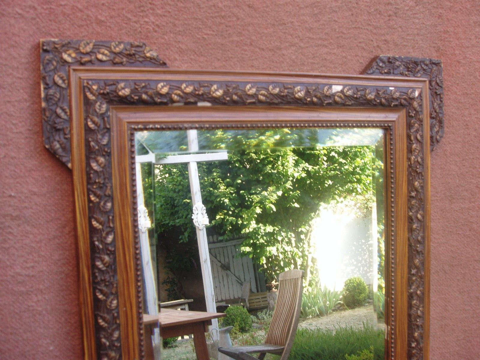 Old bevelled mirror, Napoleon III era and style