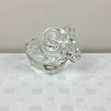Solid crystal ram ashtray