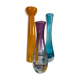 Set of 3 vintage glass paste vases