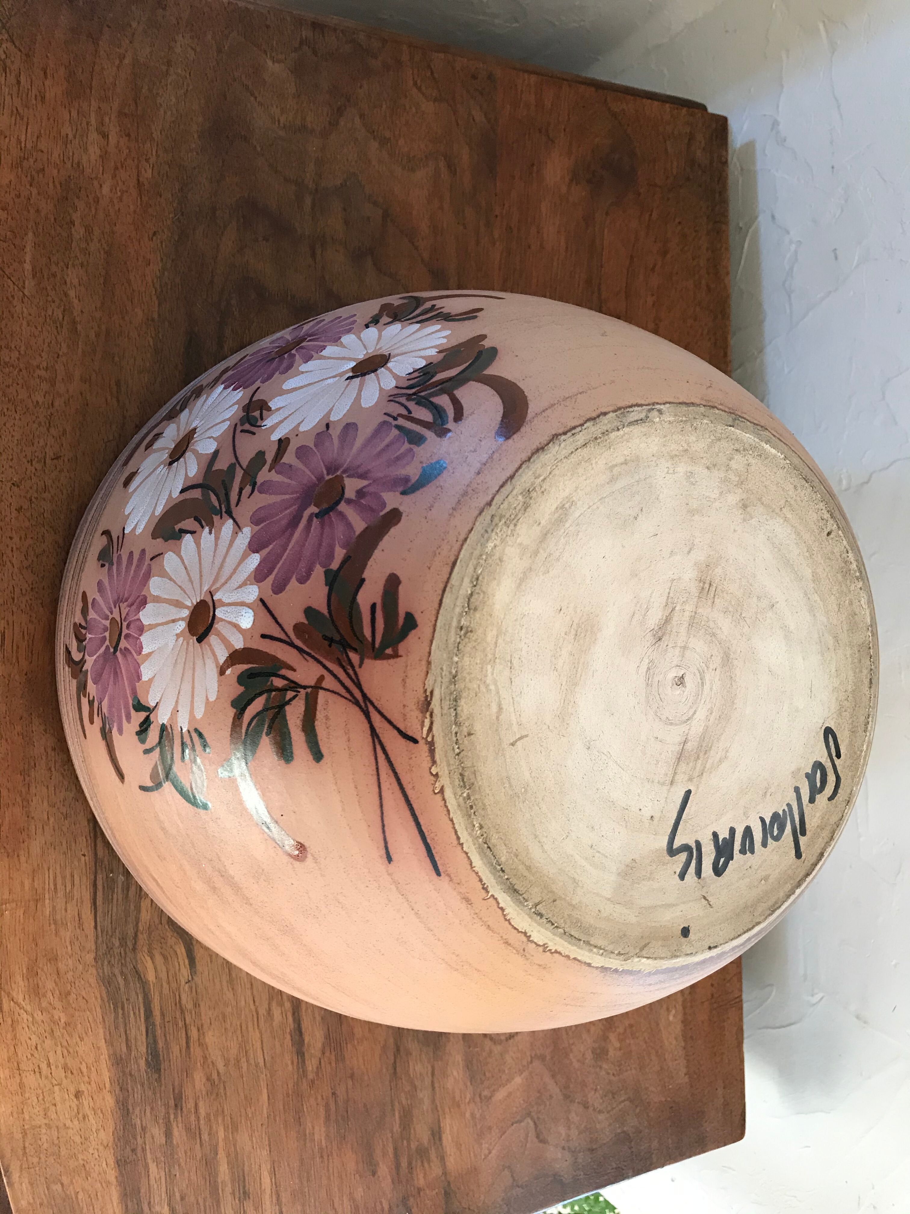 Vallauris 70's terracotta salad bowls