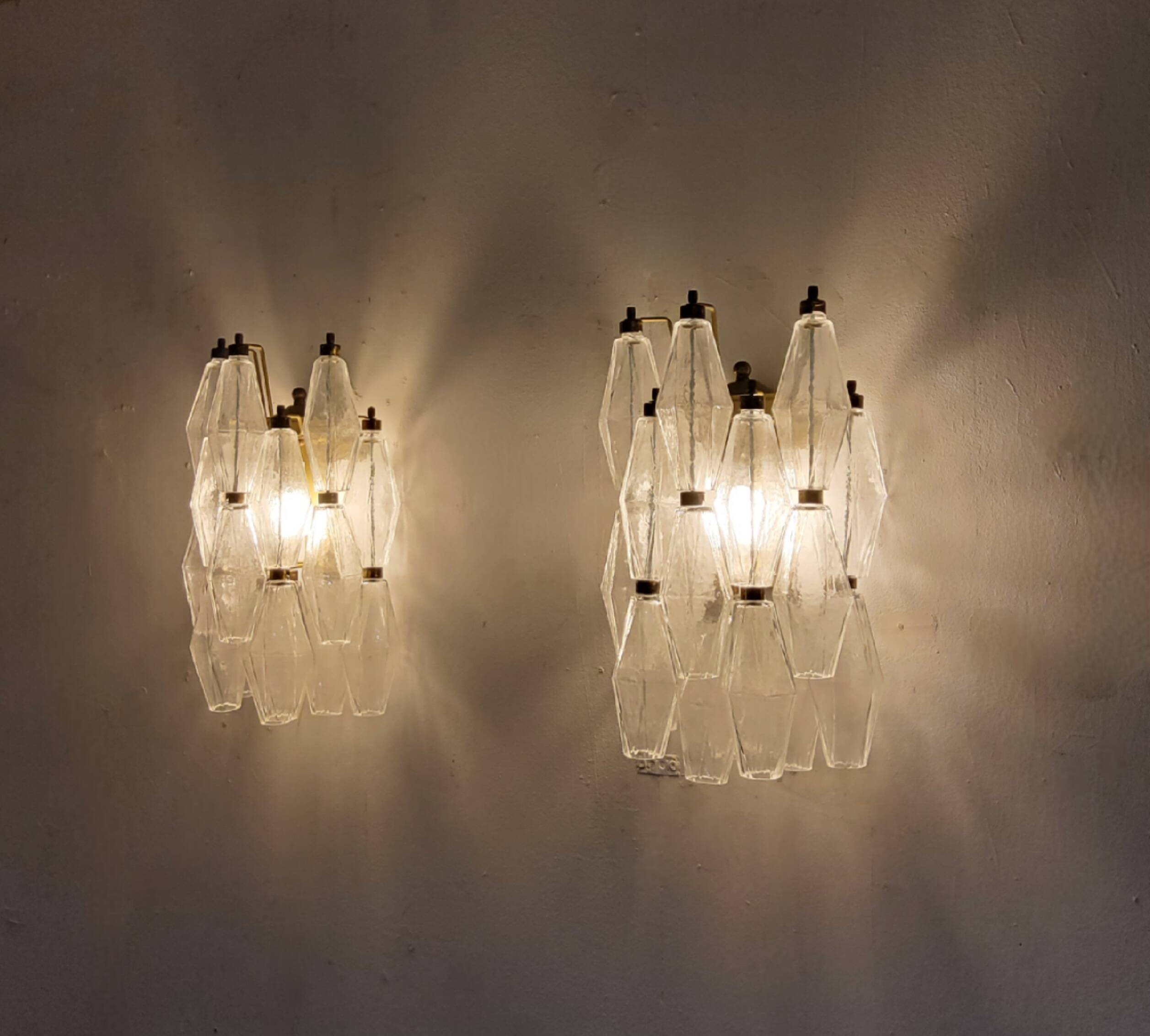 Murano glass wall sconces from Italy