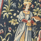 Hand-screen printed tapestry "concert of fountains"