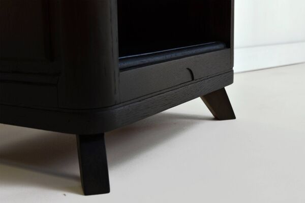 Commode, petit meuble en chêne massif, confiturier