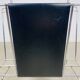 Chrome and black leather magazine rack, 1970s.