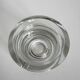 Vintage Modernist Heavy Round Clear Glass Ashtray