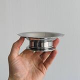 Silver-plated shell butter dish