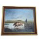 Painting Pastoral Scene at the River – French School, late 19th century