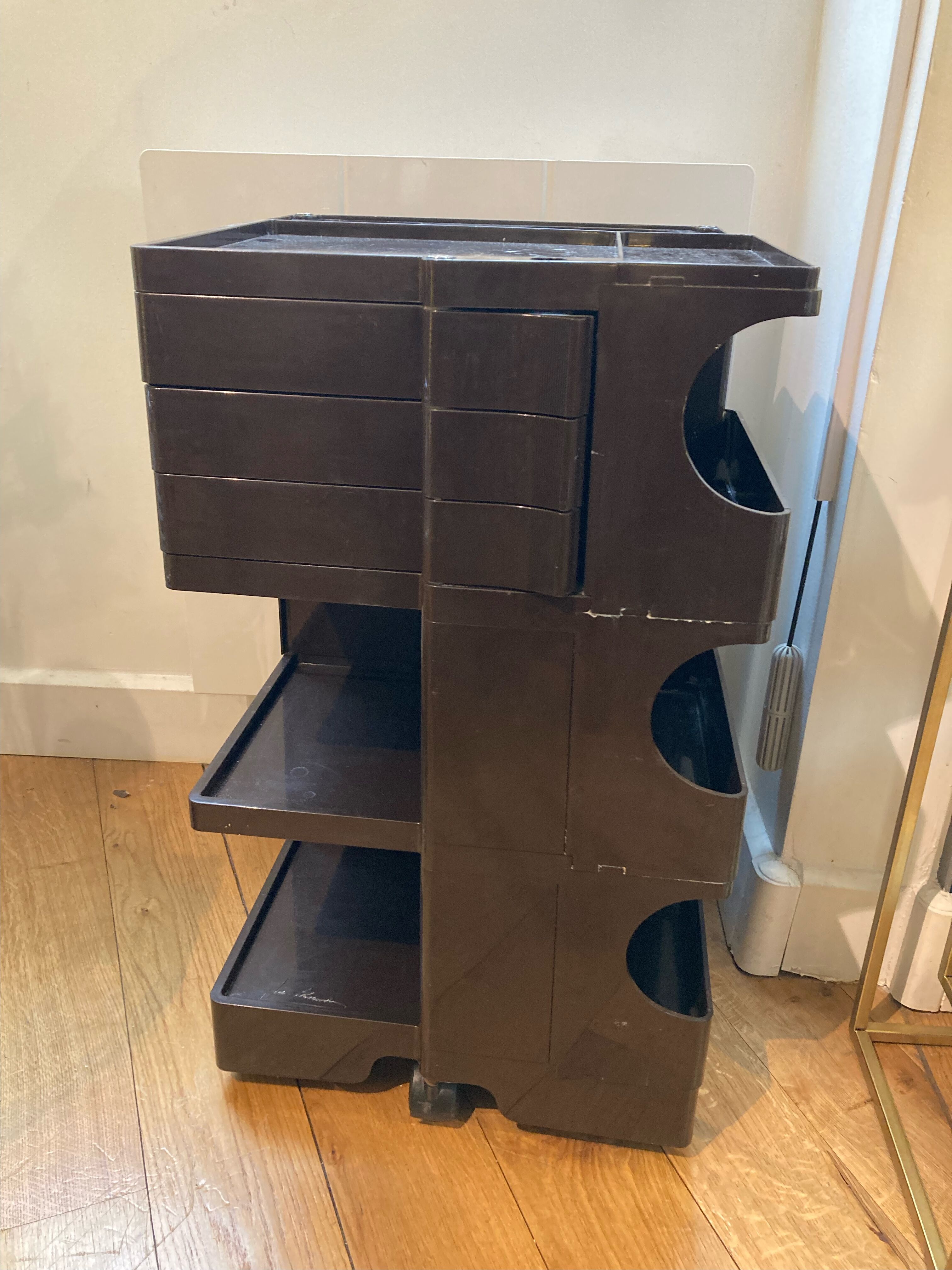 Brown Boby Cart by Joe Colombo