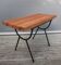 1950s wood and metal portico coffee table