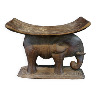 African Art - Old Akan Stool - Ivory Coast