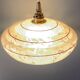 Suspension ou baladeuse globe en verre de Clichy 1950