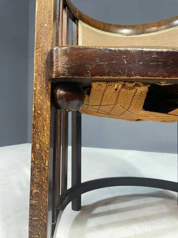 Josef Hoffmann, Art Nouveau armchair, Jacob & Josef Kohn, circa 1905, Vienna
