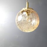Globe pendant light by Glashutte Limburg, 1960s