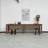 Oak console farm table 3m