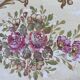 Curved bedside table painted with floral shabby decor – Louis XV style