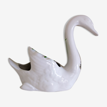 Swan pot cover "Faïence d'Art"