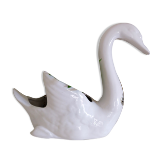 Swan pot cover "Faïence d'Art"