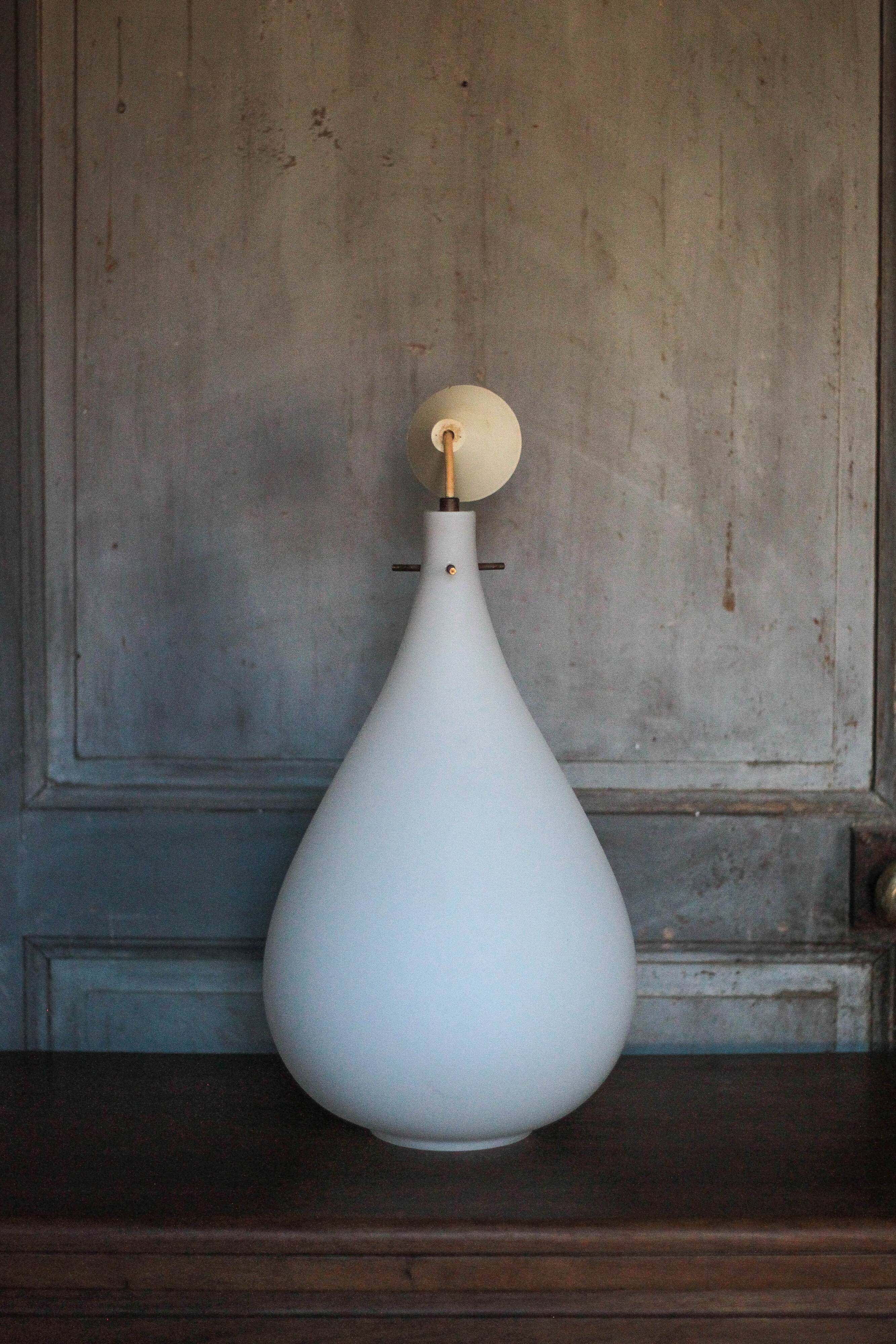 Vintage pendant light, white opaline water drop pendant light, opaline chandelier