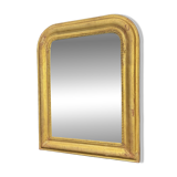 Louis-Philippe mirror gilded with gold leaf