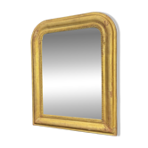 Louis-Philippe mirror gilded with gold leaf