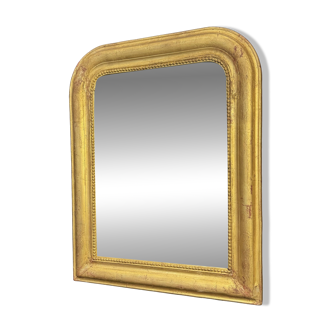 Louis-Philippe mirror gilded with gold leaf