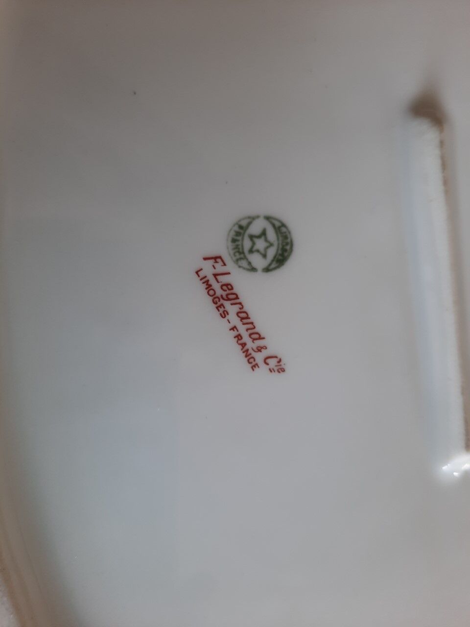 Old dish Legrand & Cie
