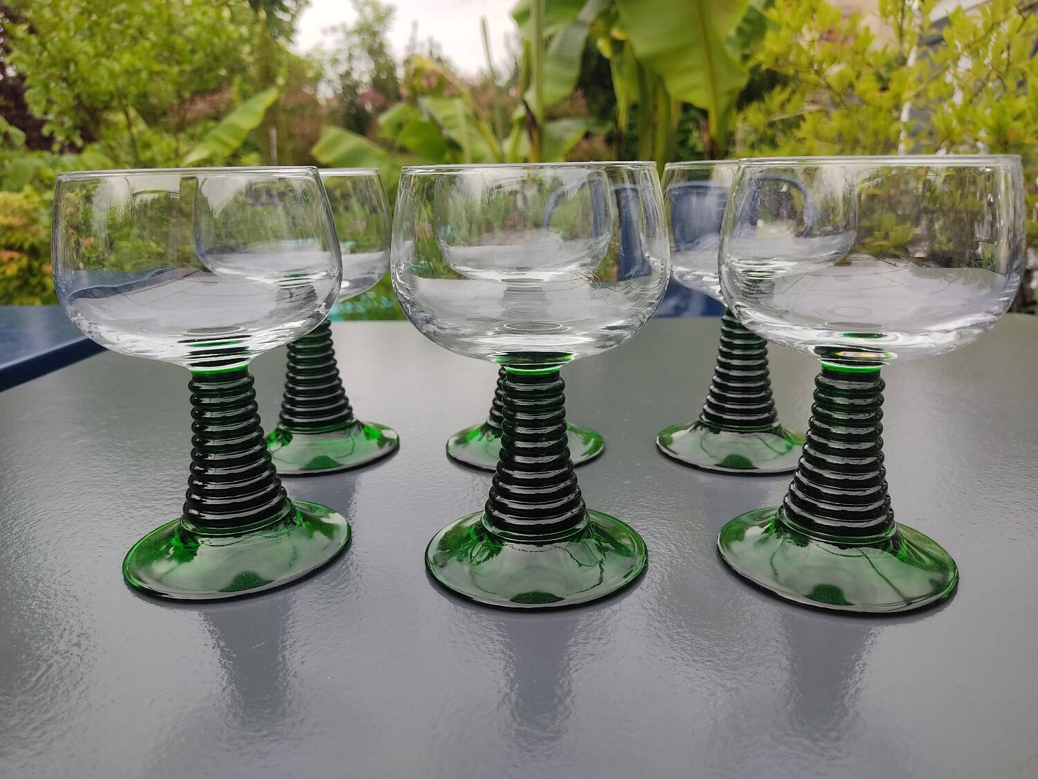 6 verres Roemer vintage