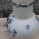 Antique earthenware wash jug from Terre de Fer – Salins – Marguerite decoration