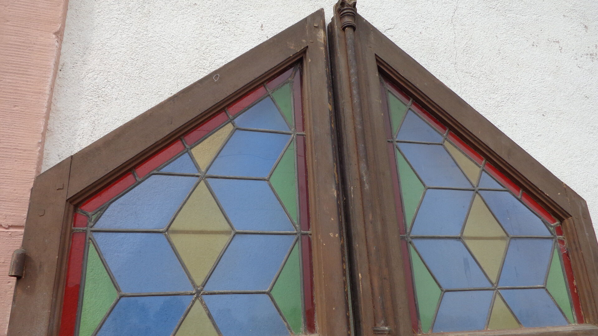 French window withstained glass