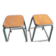 Paire de tabourets haut atelier