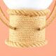 Lantern in rope & opaline