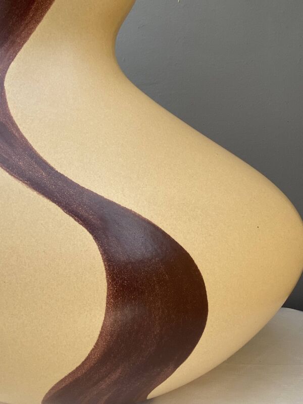 Pied de lampe en céramique Drimmer années 80