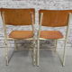 2 stacking chairs