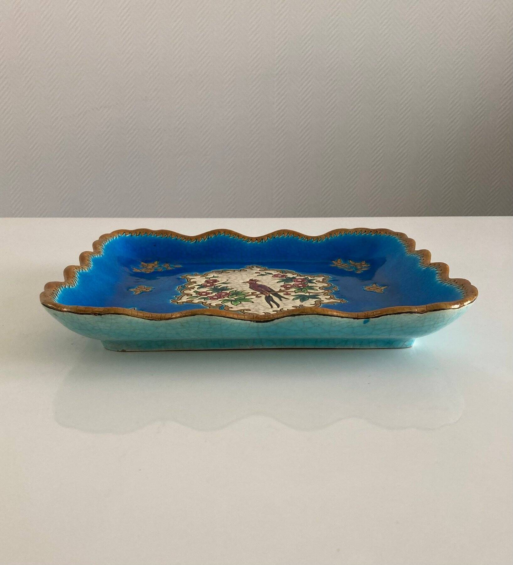 Decorative plate émaux longwy