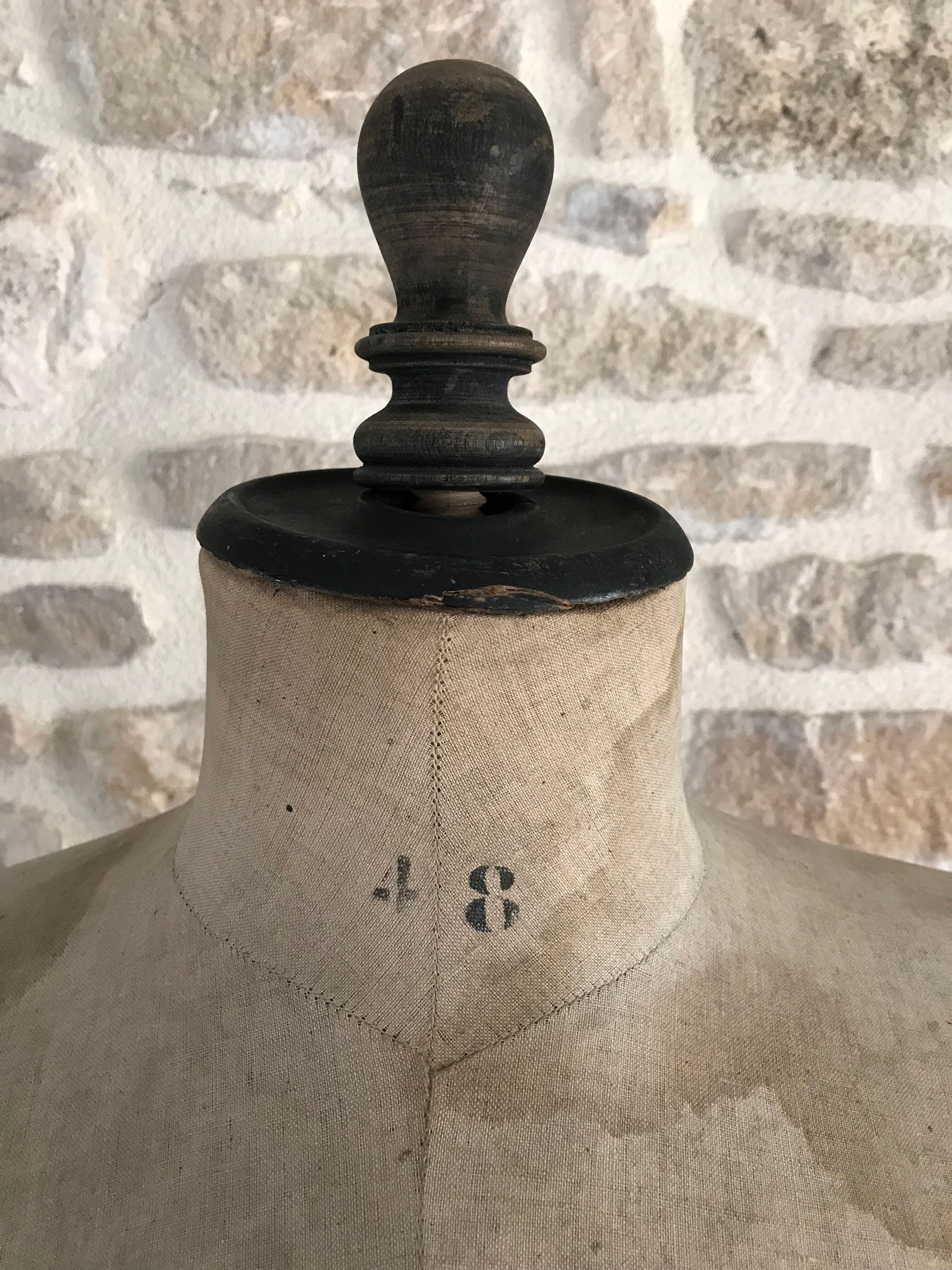 Very old seamstress bust