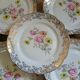 21 mismatched vintage dessert plates