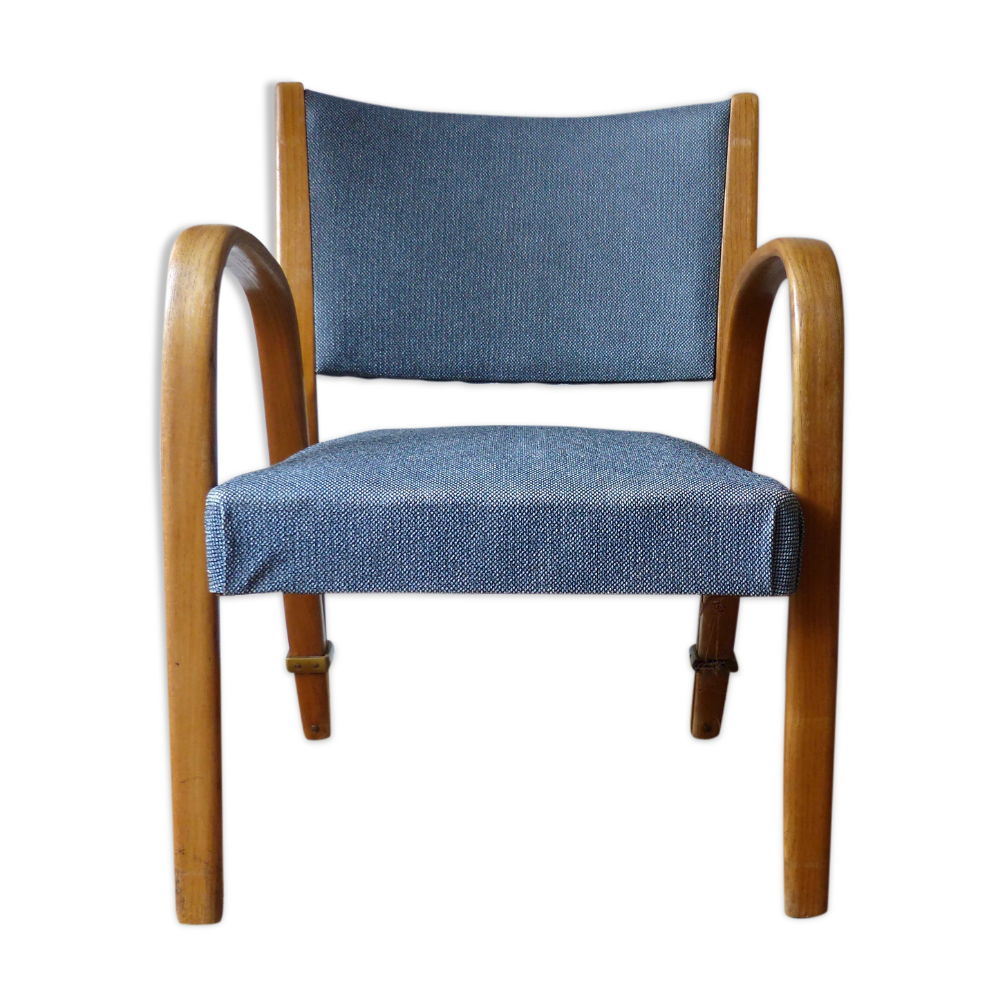 Vintage Steiner bow-wood armchair