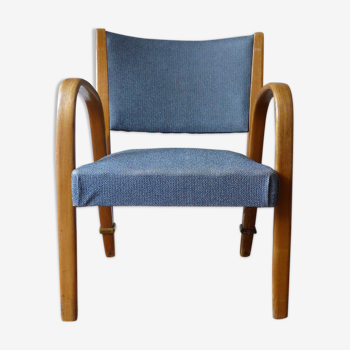 Vintage Steiner bow-wood armchair