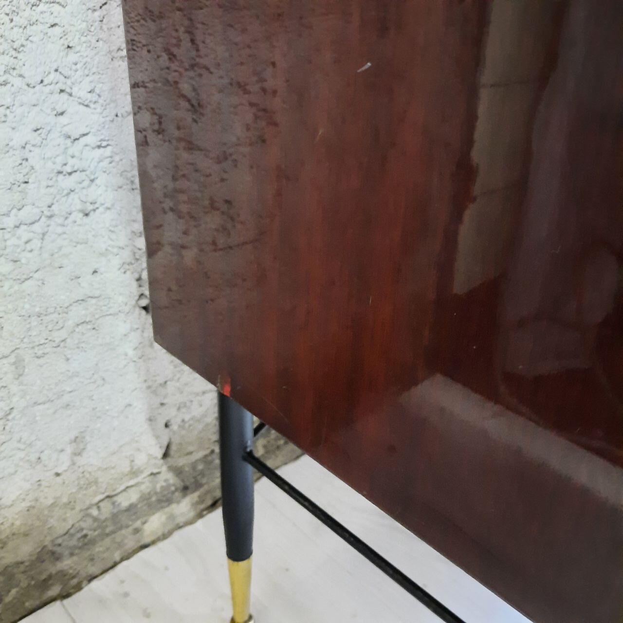 Wardrobe, 1950s bookcase, brass print / tips.