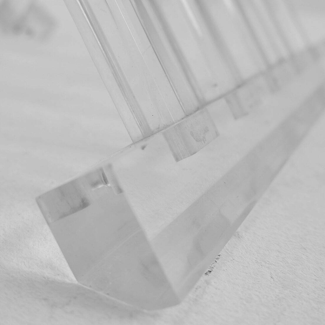 "Transparency" collection By David Lange "Dagobert" Curule seat - 1970s