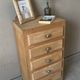 Vintage 5-drawer chest of drawers from 1950 in wood