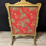 Louis XV Rocaille Fire Screen in Gilded Wood