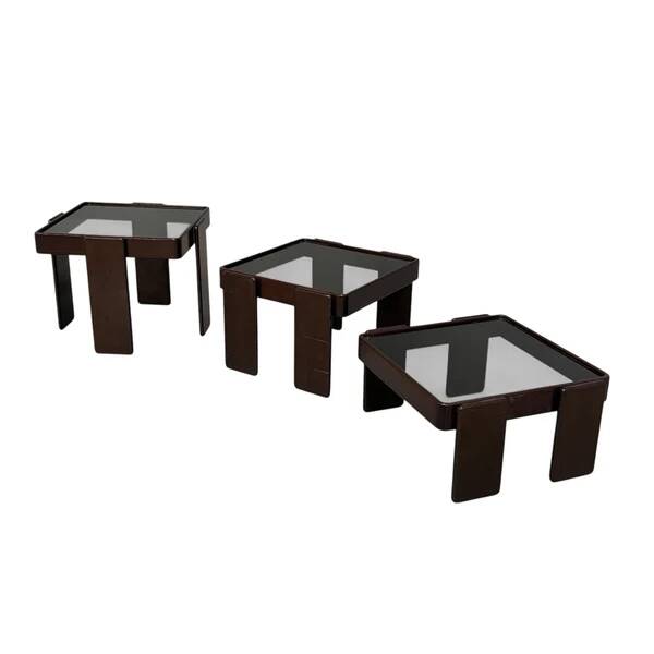Vintage Cassina nesting tables by Gianfranco Frattini, Italy 1960s