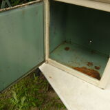 Meuble de métier coiffeur années 60 en métal